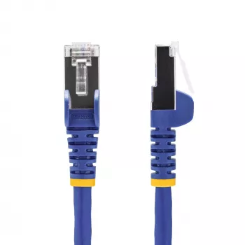 Kabel Ethernet StarTech.com 1m niebieski Cat8, bezzaczepowy RJ45, 25G/40G, 2000MHz, 100W PoE++, S/FTP, 26AWG czysta miedź, LSZH, ekranowany kabel krosowy sieciowy z odciążeniami, testowany indywidualnie
