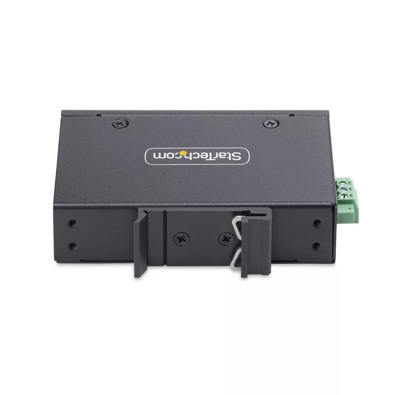 StarTech.com 5-portowy niezarządzalny przemysłowy switch sieciowy, 100/1000 Ethernet, montaż na szynie DIN/naścienny, wytrzymały gigabitowy switch IP30, -40°F-167°F, 9~60V DC, zgodny z TAA