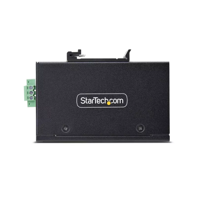 StarTech.com 5-portowy niezarządzalny przemysłowy switch sieciowy, 100/1000 Ethernet, montaż na szynie DIN/naścienny, wytrzymały gigabitowy switch IP30, -40°F-167°F, 9~60V DC, zgodny z TAA