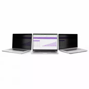 StarTech.com 17-calowy 16:10 Flip-Up filtr prywatyzujący z ekranem dotykowym, filtr przeciwodblaskowy, filtr światła niebieskiego, ochrona ekranu laptopa/monitora, kąt widzenia +/- 30°