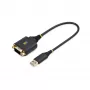 StarTech.com 1ft (30cm) adapter kablowya USB na RS232, zachowanie COM, wymienne nakrętki/śruby, USB-A na DB9 RS232, układ FTDI, ochrona ESD, Windows/macOS/Linux