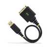 StarTech.com 1ft (30cm) adapter kablowya USB na RS232, zachowanie COM, wymienne nakrętki/śruby, USB-A na DB9 RS232, układ FTDI, ochrona ESD, Windows/macOS/Linux