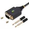 StarTech.com 1ft (30cm) adapter kablowya USB na RS232, zachowanie COM, wymienne nakrętki/śruby, USB-A na DB9 RS232, układ FTDI, ochrona ESD, Windows/macOS/Linux