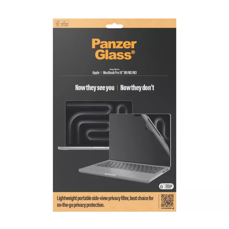 Folia ochronna PanzerGlass Dual Privacy MacBook Pro 16 cali M1 M2 M3 M4 Transparentna
