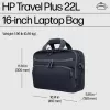 Torba na laptopa HP Travel Plus 22 l 16 cali Aktówka Monochromatyczna