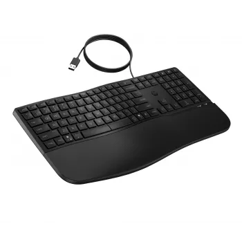 HP 485 Comfort Wired klawiatura Full-size USB Membrane with Wrist Rest