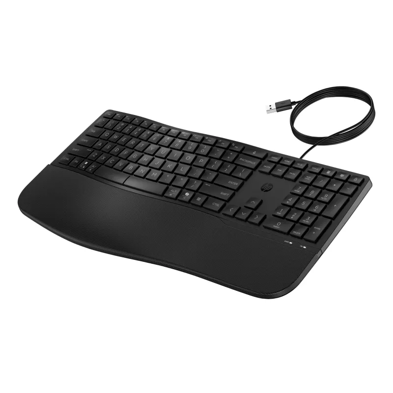 HP 485 Comfort Wired klawiatura Full-size USB Membrane with Wrist Rest