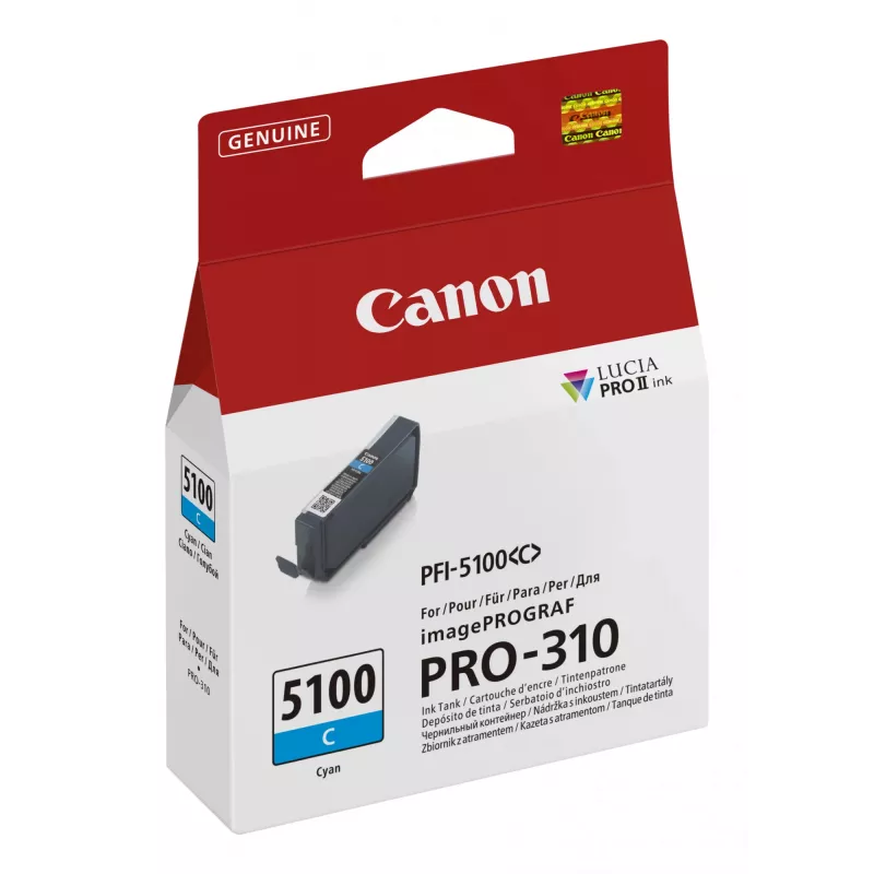 Canon PFI-5100 C wkład atramentowy 1 szt. Oryginalny Cyjan