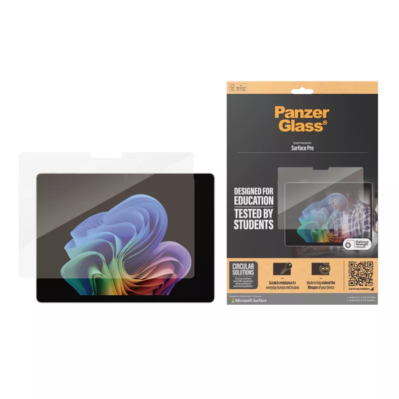 PanzerGlass ® Osłona ekranu Microsoft Surface Pro X | Pro 8 | Pro 9 | Pro 10 | Pro 11 | Ultra-Wide Fit