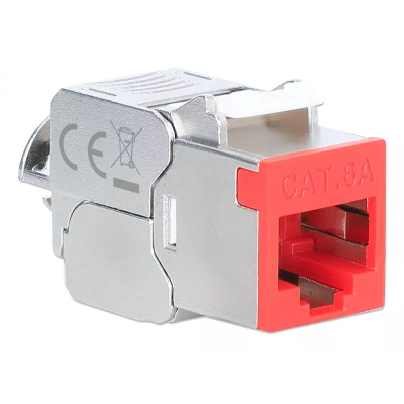 Kabel sieciowy Intellinet 791311 Moduł Keystone płaski czerwony RJ-45