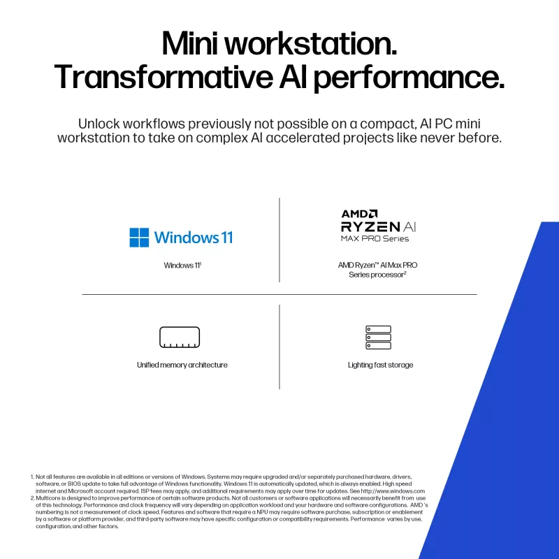 Stacja robocza HP Z2 Mini G1a Procesor Intel 16 GB RAM 2 TB SSD Windows 11 Pro