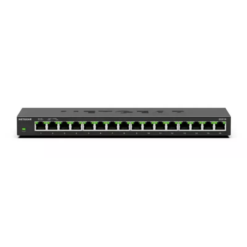 Niezarządzalny przełącznik NETGEAR GS316 L2 Gigabit Ethernet 16 portów 32 Gbit/s
