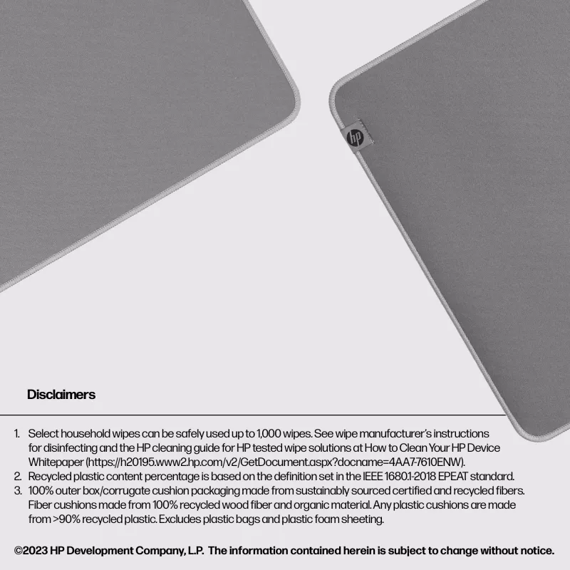 Podkładka pod mysz HP 205 Sanitizable Desk Mat