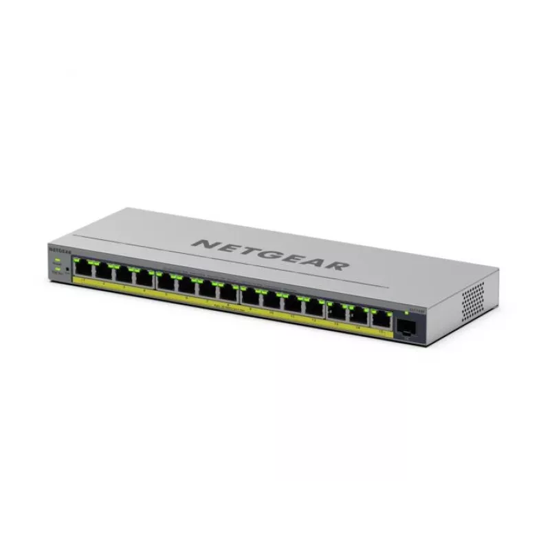 NETGEAR GS116EP zarządzalny przełącznik L2/L3 Gigabit Ethernet (10/100/1000) Power over Ethernet (PoE) szary