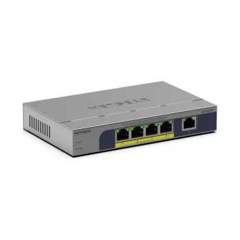 NETGEAR GS105PP Niezarządzalny Gigabit Ethernet (10/100/1000) Power over Ethernet (PoE) Desktop/Do montażu na ścianie Szary