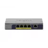 NETGEAR GS105PP Niezarządzalny Gigabit Ethernet (10/100/1000) Power over Ethernet (PoE) Desktop/Do montażu na ścianie Szary