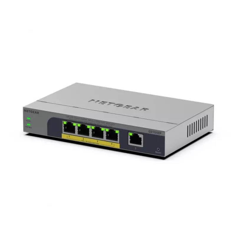 NETGEAR GS105EP Niezarządzalny Gigabit Ethernet (10/100/1000) Power over Ethernet (PoE) Szary