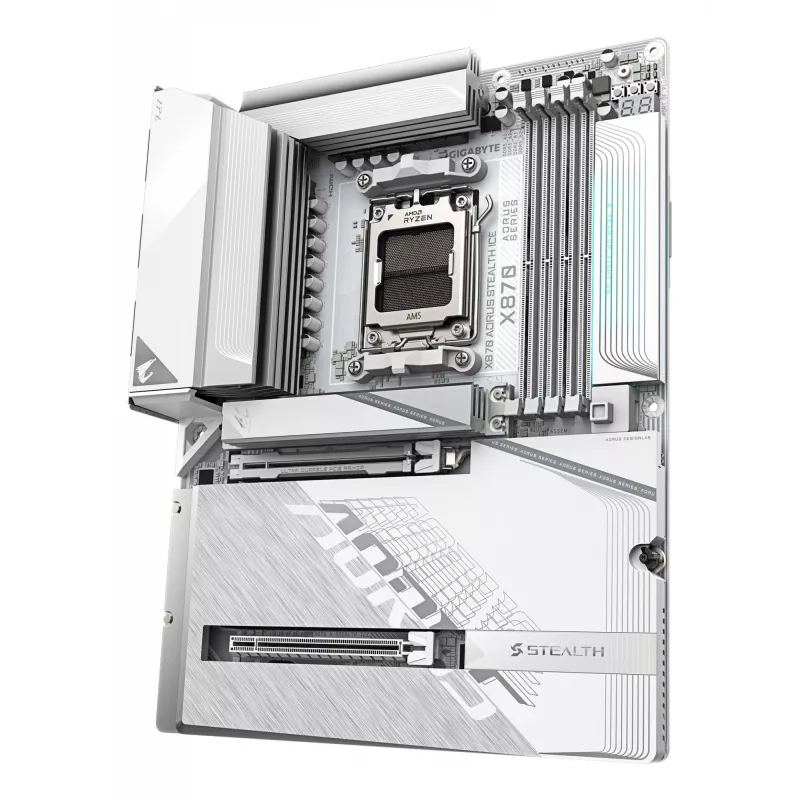 Płyta główna GIGABYTE X870 AORUS STEALTH ICE, AMD AM5, ATX