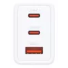 Ładowarka sieciowa wewnątrzbudynkowa D-Link DCP-651 — 65 W GaN, 2x USB‑C, uniwersalna kompatybilność, 90–264 V, biała