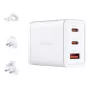 Ładowarka sieciowa wewnątrzbudynkowa D-Link DCP-651 — 65 W GaN, 2x USB‑C, uniwersalna kompatybilność, 90–264 V, biała