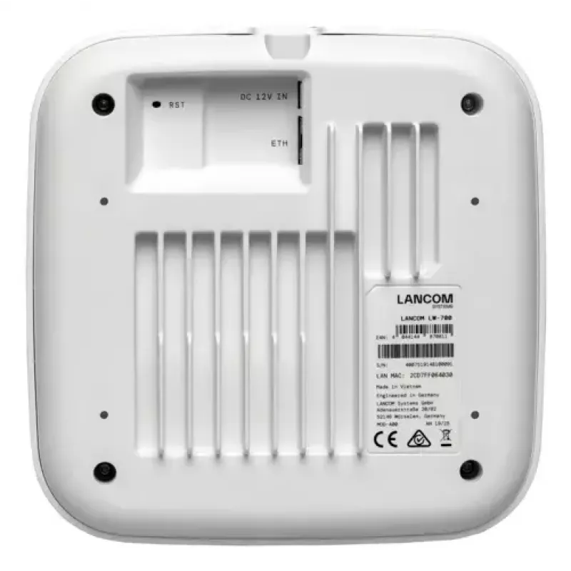 Punkt dostępowy bezprzewodowy Lancom LANCOM LW-700 — dwuzakresowy 2,4/5 GHz, PoE, Ethernet 2,5 Gb/s, zabezpieczenia AES/TKIP/WEP