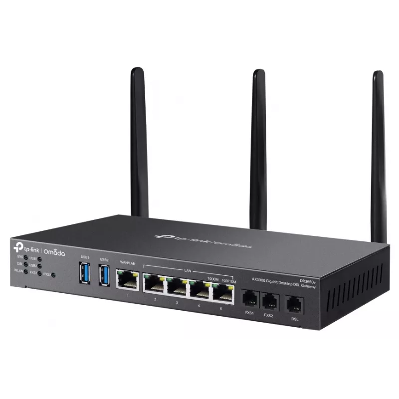 TP-Link Omada DR3220v-4G router bezprzewodowy Gigabit Ethernet Dwuzakresowy (2,4 GHz / 5 GHz) Czarny