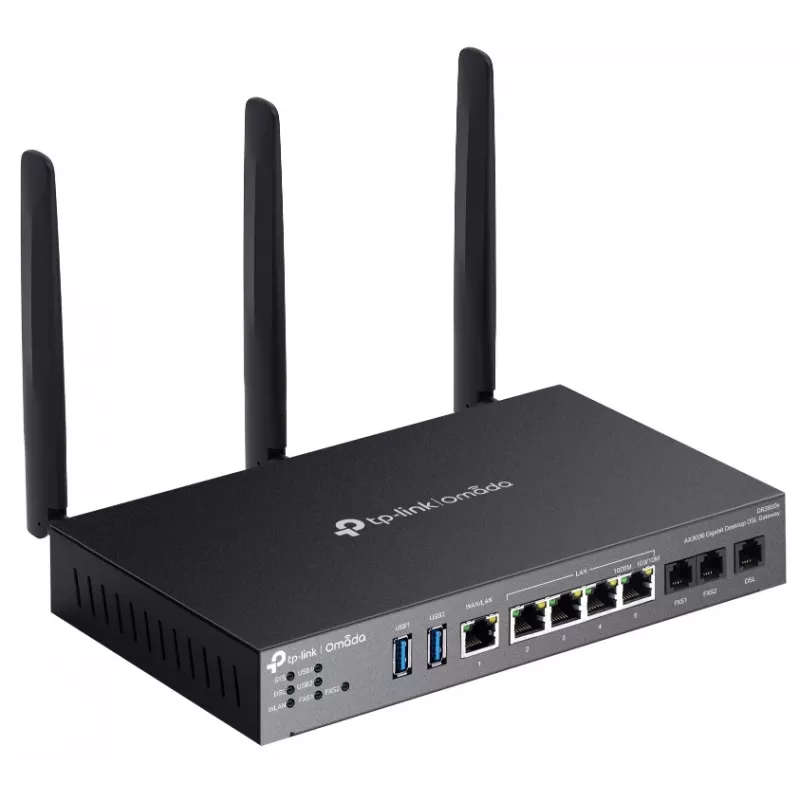TP-Link Omada DR3220v-4G router bezprzewodowy Gigabit Ethernet Dwuzakresowy (2,4 GHz / 5 GHz) Czarny