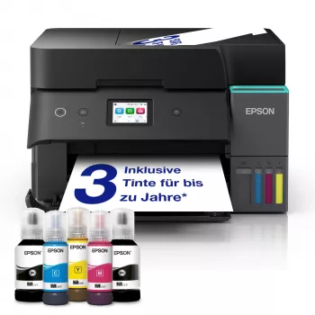 Wielofunkcyjna drukarka atramentowa Epson EcoTank ET-4950 — Kolorowa, A4, 4800x1200 dpi, 35 str./min, Wi‑Fi, Ethernet, Dupleks, Czarna