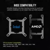 Corsair iCUE LINK H100i LCD RGB chłodzenie wodne AIO do procesora, 240 mm