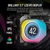 Corsair iCUE LINK H100i LCD RGB chłodzenie wodne AIO do procesora, 240 mm