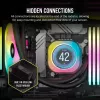 Corsair iCUE LINK H100i LCD RGB chłodzenie wodne AIO do procesora, 240 mm