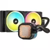 Corsair iCUE LINK H100i LCD RGB chłodzenie wodne AIO do procesora, 240 mm