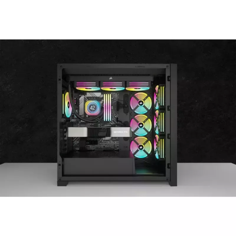 Corsair iCUE LINK H100i LCD RGB chłodzenie wodne AIO do procesora, 240 mm