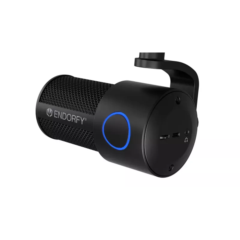 Mikrofon PC ENDORFY Solum Studio — USB przewodowy, 24-bit/96 kHz, 20–20000 Hz, regulowany uchwyt stołowy, sterowanie dotykowe, wyjście słuchawkowe, czarny
