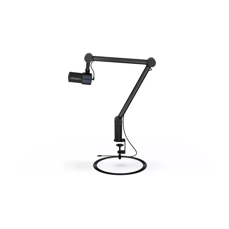 Mikrofon PC ENDORFY Solum Studio — USB przewodowy, 24-bit/96 kHz, 20–20000 Hz, regulowany uchwyt stołowy, sterowanie dotykowe, wyjście słuchawkowe, czarny