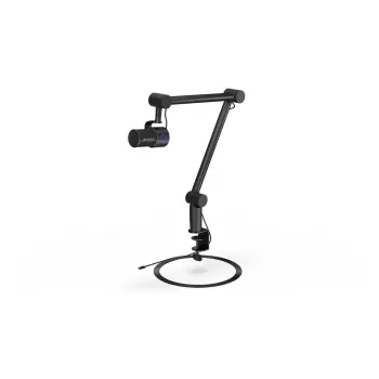 Mikrofon PC ENDORFY Solum Studio — USB przewodowy, 24-bit/96 kHz, 20–20000 Hz, regulowany uchwyt stołowy, sterowanie dotykowe, wyjście słuchawkowe, czarny