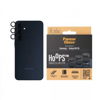 Ochronny pierścień na obiektyw aparatu PanzerGlass ® Hoops® Czarny Samsung Galaxy A55 5G