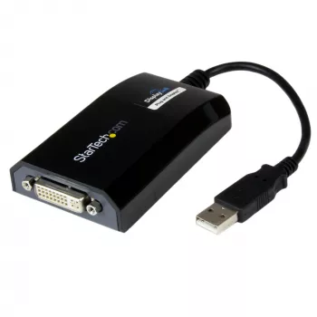StarTech.com Adapter USB do DVI - 1920x1200, 2.0, USB Typu A, Wyjście DVI, 1920 x 1200 pikseli