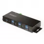 StarTech.com 5G7AINDRM-USB-A-HUB koncentrator interfejsów USB 3.2 Gen 1 (3.1 Gen 1) Type-B 5000 Mbit/s Czarny