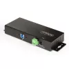 StarTech.com 5G7AINDRM-USB-A-HUB koncentrator interfejsów USB 3.2 Gen 1 (3.1 Gen 1) Type-B 5000 Mbit/s Czarny