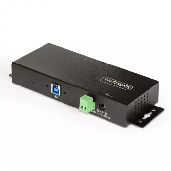 StarTech.com 5G7AINDRM-USB-A-HUB koncentrator interfejsów USB 3.2 Gen 1 (3.1 Gen 1) Type-B 5000 Mbit/s Czarny