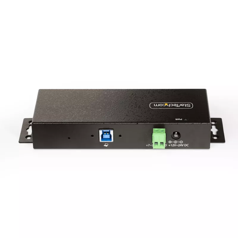 StarTech.com 5G7AINDRM-USB-A-HUB koncentrator interfejsów USB 3.2 Gen 1 (3.1 Gen 1) Type-B 5000 Mbit/s Czarny