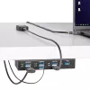 StarTech.com 5G7AINDRM-USB-A-HUB koncentrator interfejsów USB 3.2 Gen 1 (3.1 Gen 1) Type-B 5000 Mbit/s Czarny