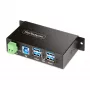 StarTech.com 5G4AINDRM-USB-A-HUB koncentrator interfejsu USB 3.2 Gen 1 (3.1 Gen 1) Type-B 5000 Mbit/s Czarny