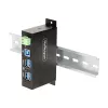 StarTech.com 5G4AINDRM-USB-A-HUB koncentrator interfejsu USB 3.2 Gen 1 (3.1 Gen 1) Type-B 5000 Mbit/s Czarny