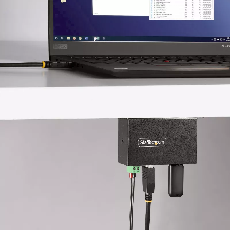 StarTech.com 5G4AINDRM-USB-A-HUB koncentrator interfejsu USB 3.2 Gen 1 (3.1 Gen 1) Type-B 5000 Mbit/s Czarny