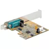 StarTech.com karta rozszerzeń PCI Express z portem szeregowym, PCIe na RS232 (DB9) karta interfejsu szeregowego, karta szeregowa PC z UART 16C1050, standardowe lub niskoprofilowe wsporniki, podtrzymanie COM, Windows i Linux
