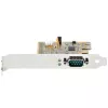 StarTech.com karta rozszerzeń PCI Express z portem szeregowym, PCIe na RS232 (DB9) karta interfejsu szeregowego, karta szeregowa PC z UART 16C1050, standardowe lub niskoprofilowe wsporniki, podtrzymanie COM, Windows i Linux