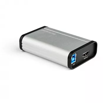 StarTech.com Urządzenie do przechwytywania wideo HDMI na USB-C 1080p 60 kl./s - UVC - Zewnętrzny adapter USB 3.0 Type-C do przechwytywania/transmisji na żywo - Rejestrator audio/wideo HDMI - Współpracuje z USB-C/USB-A/Thunderbolt 3 - TAA