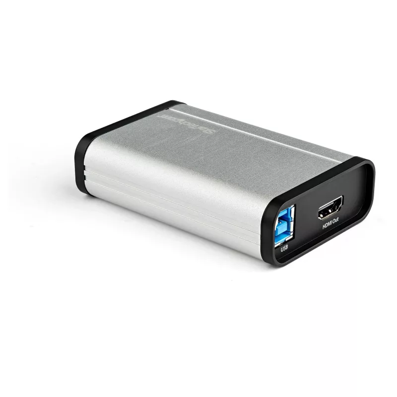StarTech.com Urządzenie do przechwytywania wideo HDMI na USB-C 1080p 60 kl./s - UVC - Zewnętrzny adapter USB 3.0 Type-C do przechwytywania/transmisji na żywo - Rejestrator audio/wideo HDMI - Współpracuje z USB-C/USB-A/Thunderbolt 3 - TAA